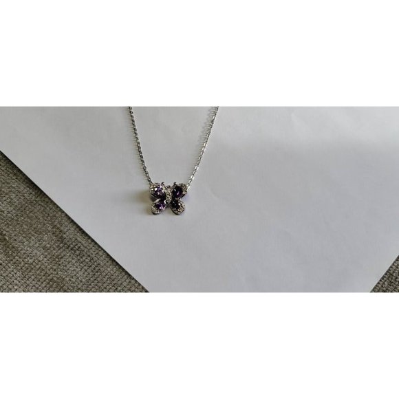 Kohl's Butterfly Amethyst Necklace - Picture 5 of 6